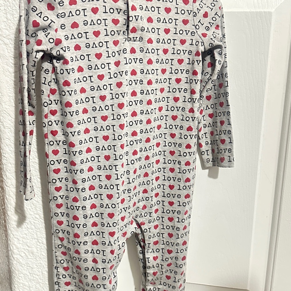 Love Print Kids One Piece